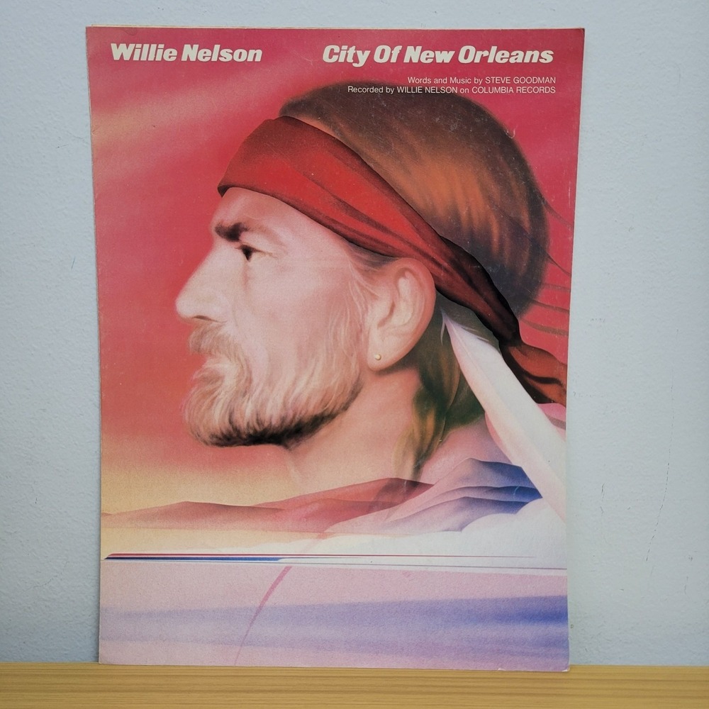 Willie Nelson City Of New Orleans Sheet Music Piano/Voice Solo